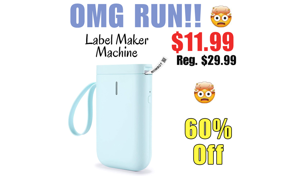 Label Maker Machine Only $11.99 Shipped on Amazon (Regularly $29.99)
