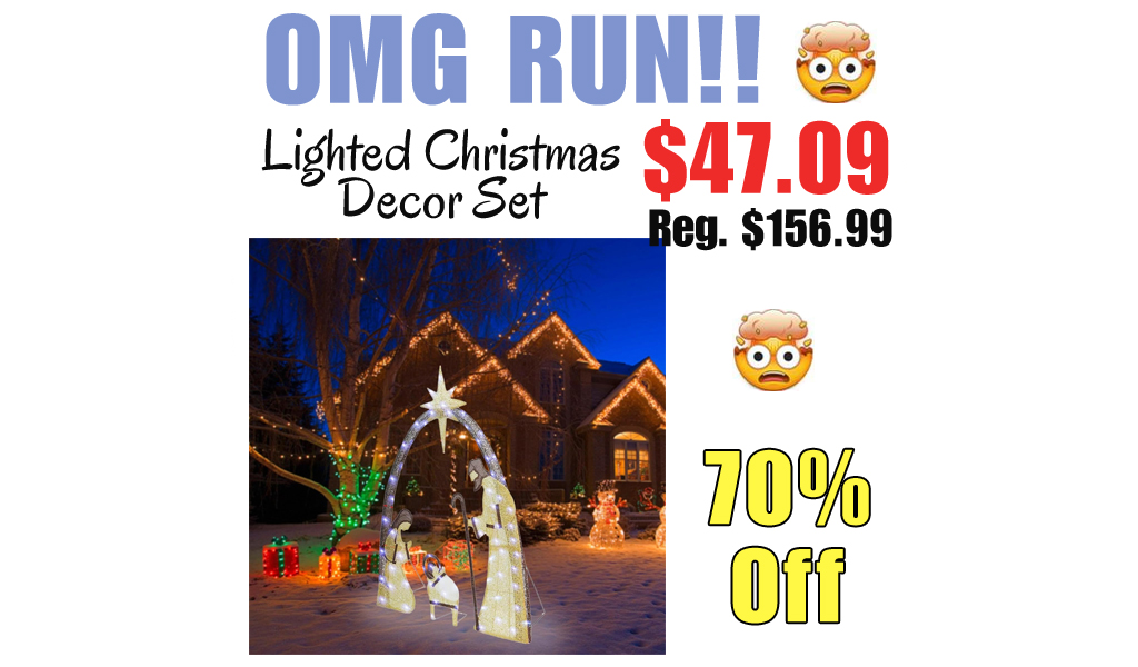 Lighted Christmas Decor Set Only $47.09 Shipped on Amazon (Regularly $156.99)