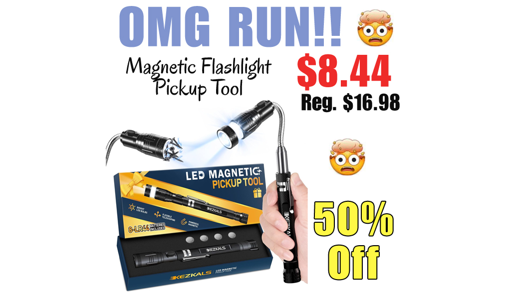 Magnetic Flashlight Pickup Tool Only $8.44 Shipped on Amazon (Regularly $16.98)