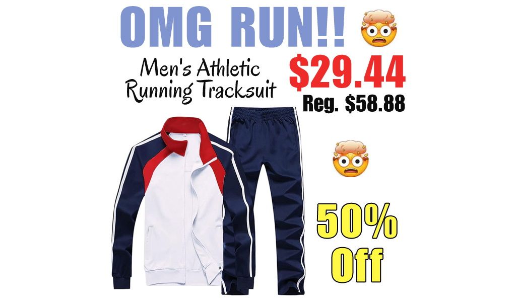 Men's Athletic Running Tracksuit Only $29.44 Shipped on Amazon (Regularly $58.88)