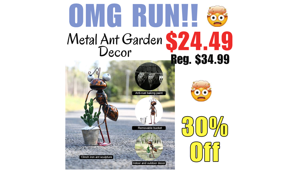 Metal Ant Garden Decor Only $24.49 Shipped on Amazon (Regularly $34.99)