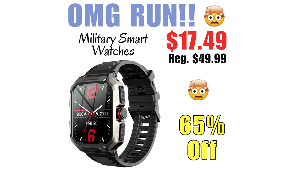 Military Smart Watches Only $17.49 Shipped on Amazon (Regularly $49.99)