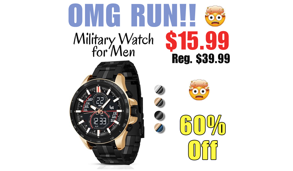 Military Watch for Men Only $15.99 Shipped on Amazon (Regularly $39.99)