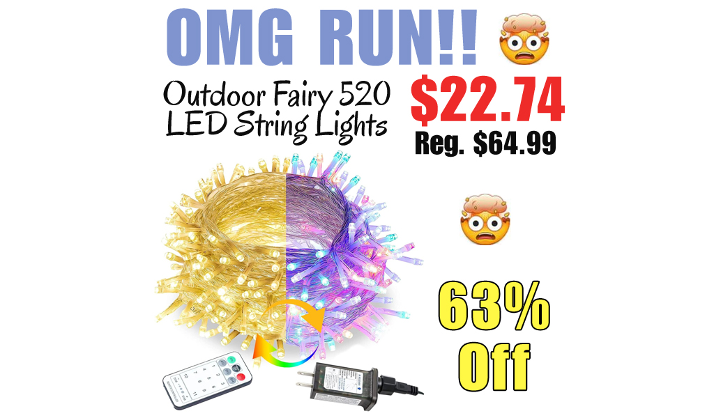 Outdoor Fairy 520 LED String Lights Only $22.74 Shipped on Amazon (Regularly $64.99)