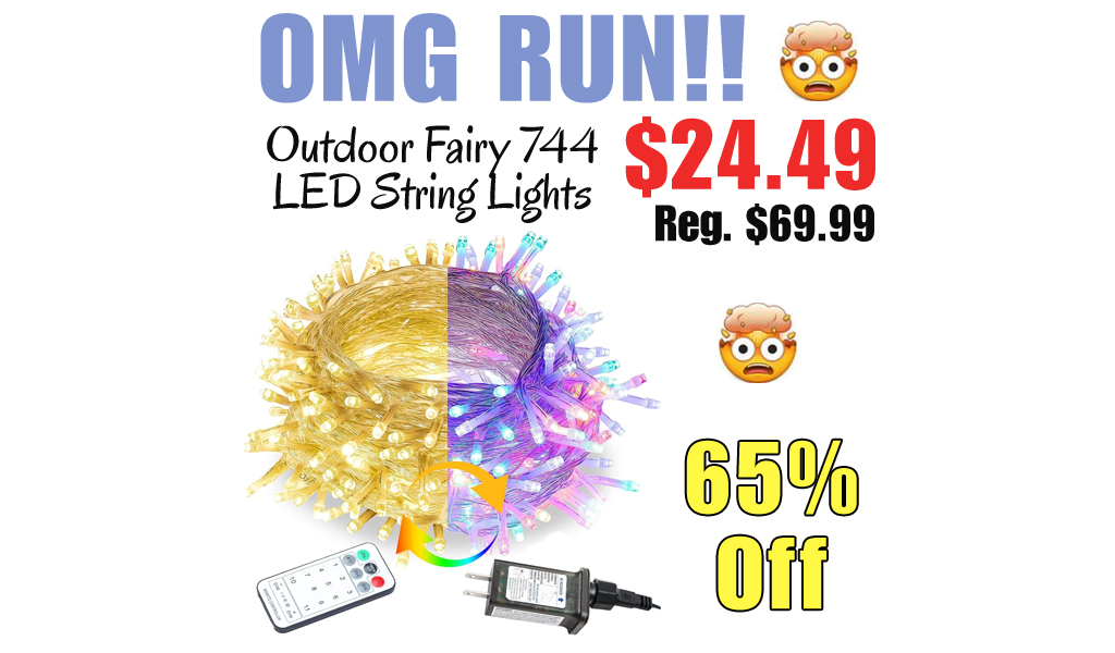 Outdoor Fairy 744 LED String Lights Only $24.49 Shipped on Amazon (Regularly $69.99)