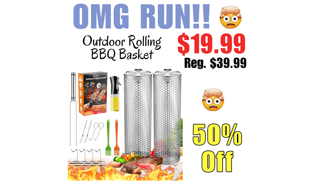 Outdoor Rolling BBQ Basket Only $19.99 Shipped on Amazon (Regularly $39.99)