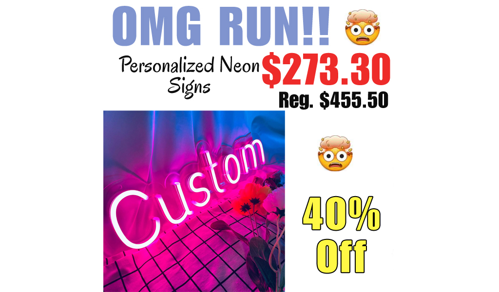 Personalized Neon Signs Only $273.30 Shipped on Amazon (Regularly $455.50)