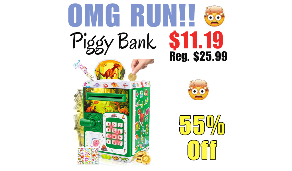Piggy Bank Only $11.19 Shipped on Amazon (Regularly $25.99)