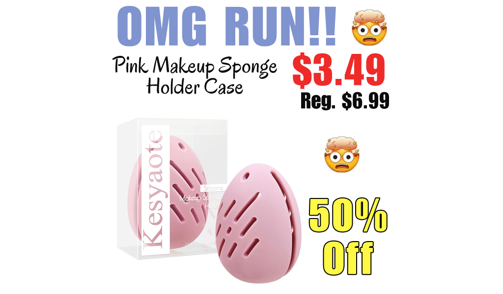 Pink Makeup Sponge Holder Case Only $3.49 Shipped on Amazon (Regularly $6.99)