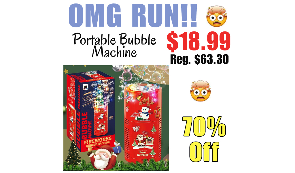 Portable Bubble Machine Only $18.99 Shipped on Amazon (Regularly $63.30)