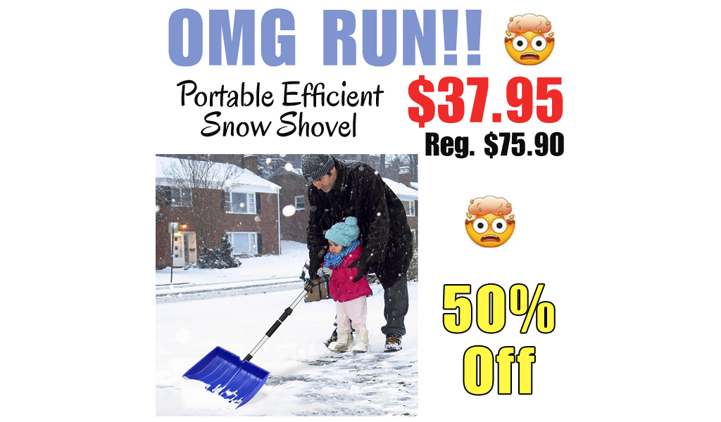 Portable Efficient Snow Shovel Only $37.95 Shipped on Amazon (Regularly $75.90)