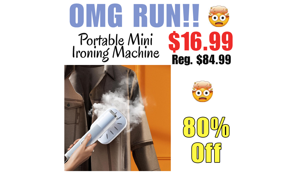 Portable Mini Ironing Machine Only $16.99 Shipped on Amazon (Regularly $84.99)