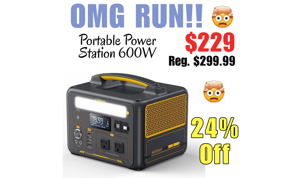 Portable Power Station 600W Only $229 Shipped on Amazon (Regularly $299.99)