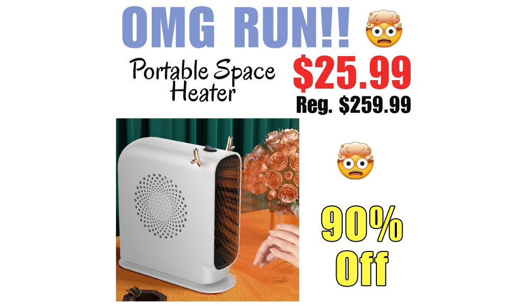 Portable Space Heater Only $25.99 Shipped on Amazon (Regularly $259.99)