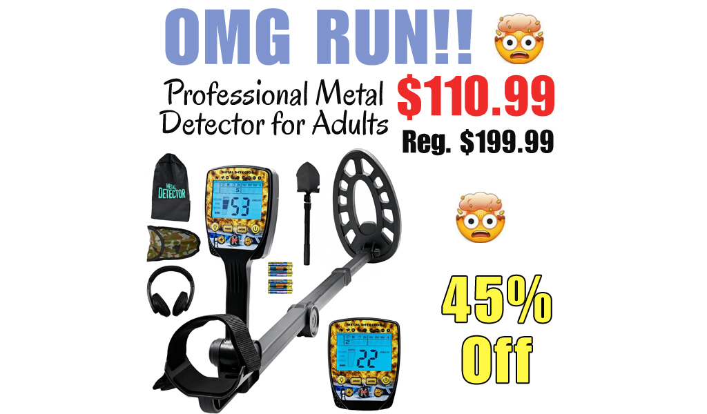 Professional Metal Detector for Adults Only $110.99 Shipped on Amazon (Regularly $199.99)