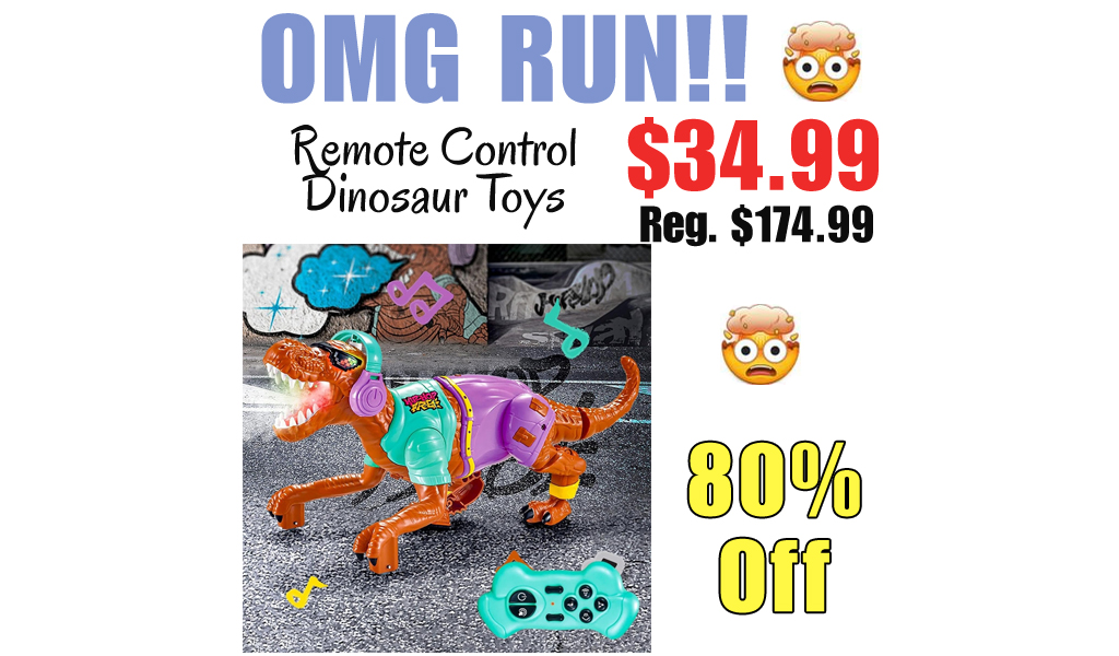 Remote Control Dinosaur Toys Only $34.99 Shipped on Amazon (Regularly $174.99)