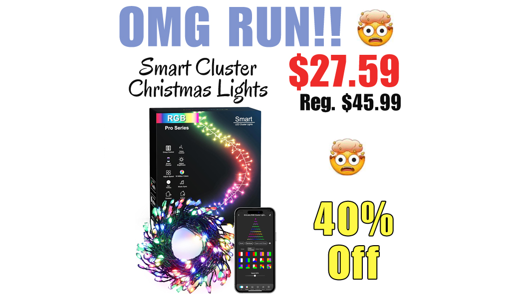 Smart Cluster Christmas Lights Only $27.59 Shipped on Amazon (Regularly $45.99)
