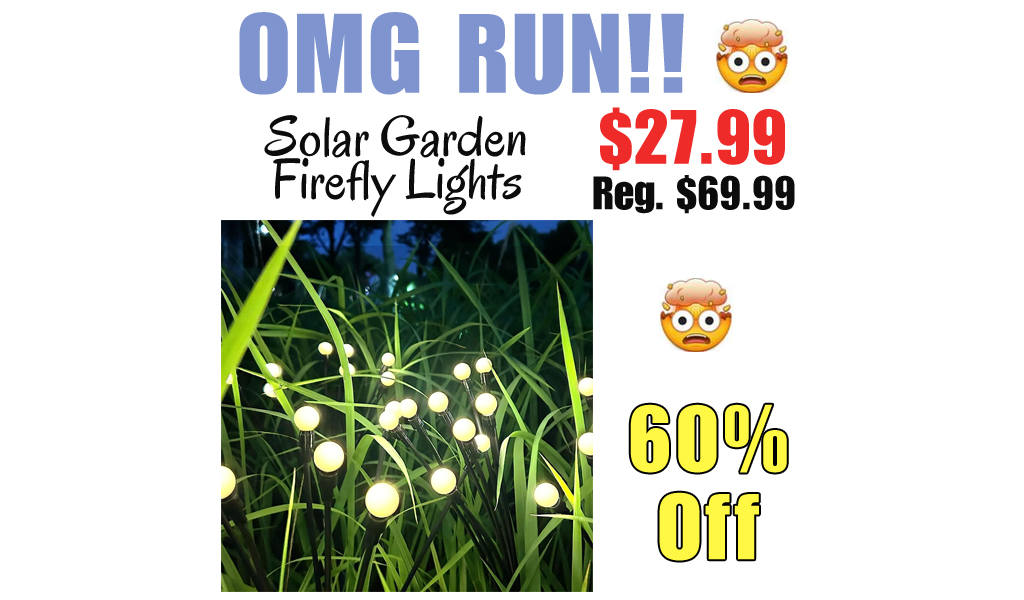 Solar Garden Firefly Lights Only $27.99 Shipped on Amazon (Regularly $69.99)