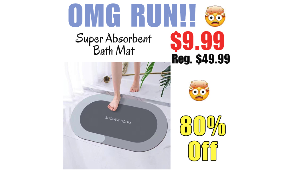 Super Absorbent Bath Mat Only $9.99 Shipped on Amazon (Regularly $49.99)