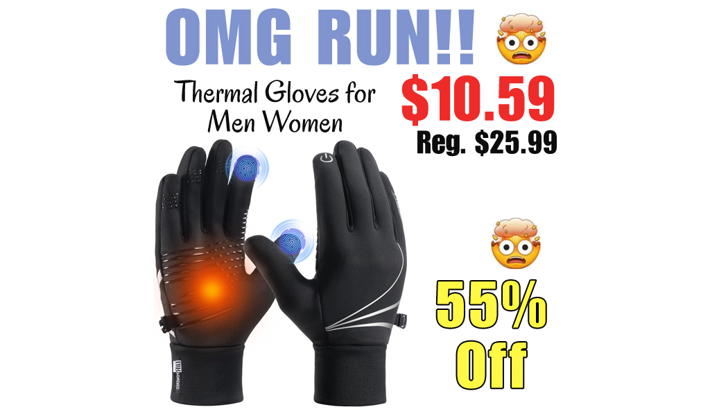 Thermal Gloves for Men Women Only $10.59 Shipped on Amazon (Regularly $25.99)