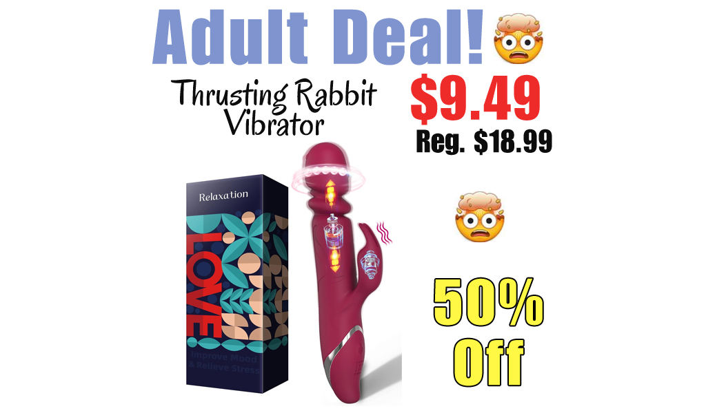 Thrusting Rabbit Vibrator Only $9.49 Shipped on Amazon (Regularly $18.99)