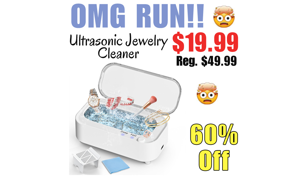 Ultrasonic Jewelry Cleaner Only $19.99 Shipped on Amazon (Regularly $49.99)