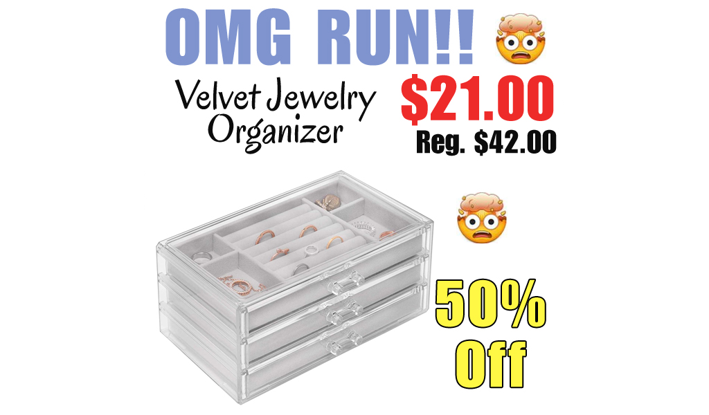 Velvet Jewelry Organizer Only $21.00 Shipped on Amazon (Regularly $42.00)