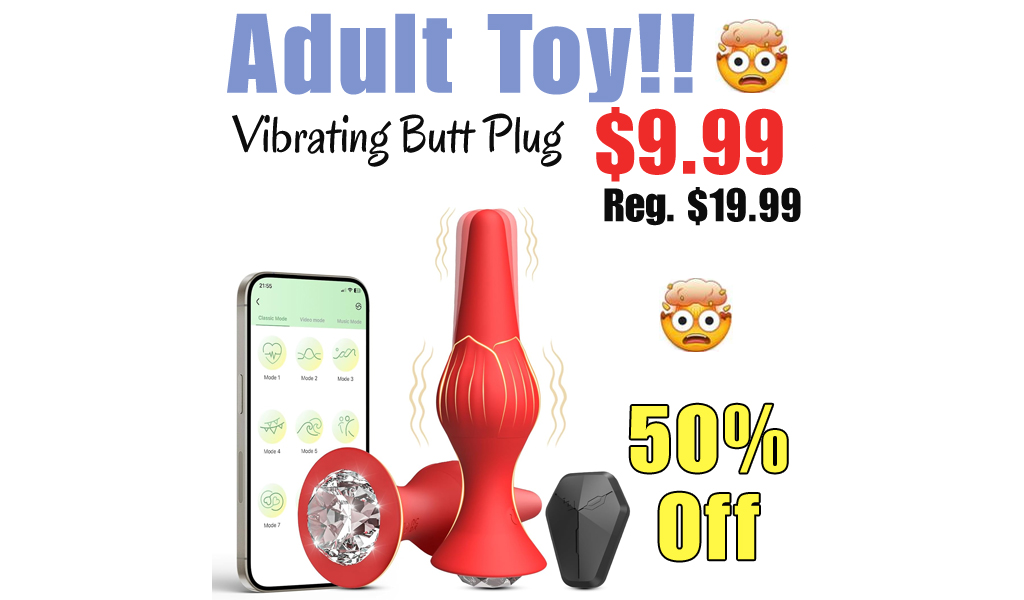 Vibrating Butt Plug Only $9.99 Shipped on Amazon (Regularly $19.99)