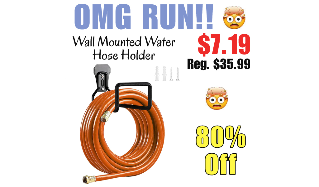 Wall Mounted Water Hose Holder Only $7.19 Shipped on Amazon (Regularly $35.99)