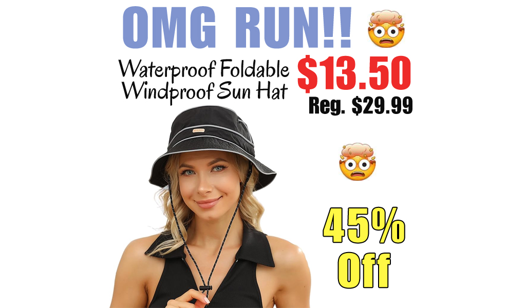 Waterproof Foldable Windproof Sun Hat Only $13.50 Shipped on Amazon (Regularly $29.99)