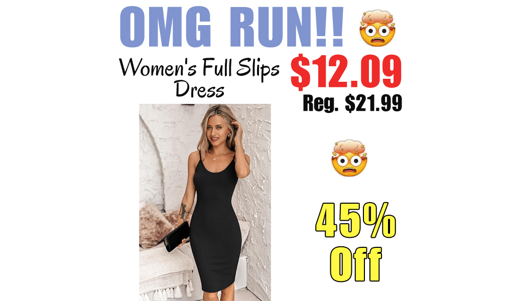 Women's Full Slips Dress Only $12.09 Shipped on Amazon (Regularly $21.99)