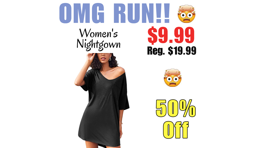 Women's Nightgown Only $9.99 Shipped on Amazon (Regularly $19.99)