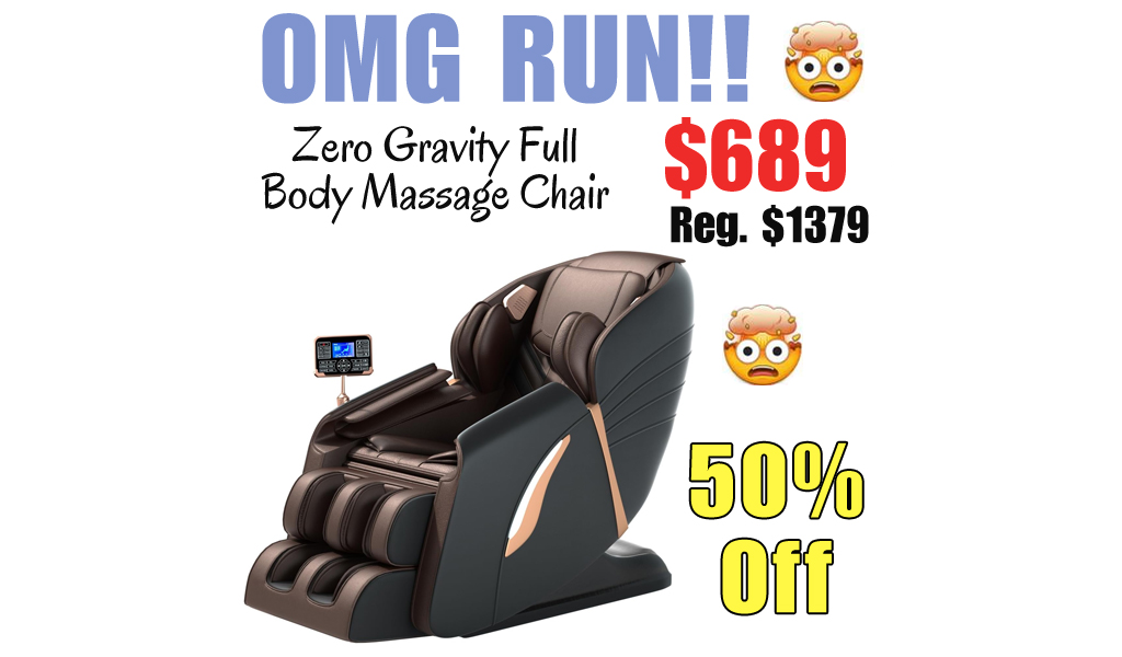 Zero Gravity Full Body Massage Chair Only $689 Shipped on Amazon (Regularly $1379)