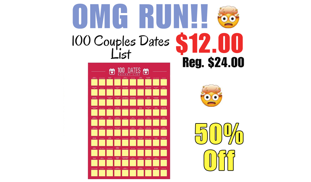 100 Couples Dates List Only $12.00 Shipped on Amazon (Regularly $24.00)