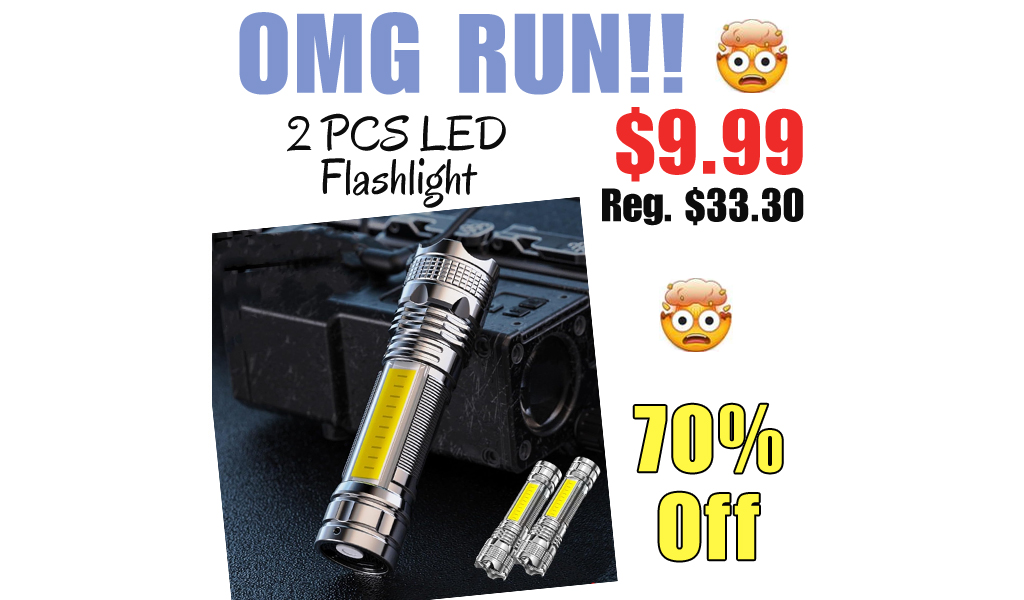 2 PCS LED Flashlight Only $9.99 Shipped on Amazon (Regularly $33.30)