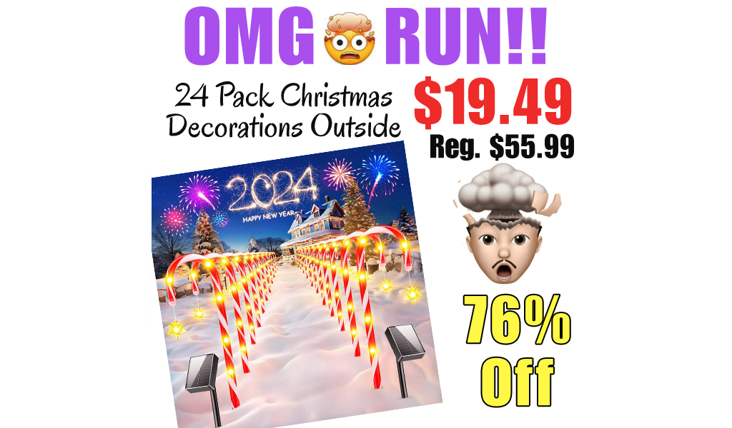 24 Pack Christmas Decorations Outside Only $19.49 Shipped on Amazon (Regularly $55.99)