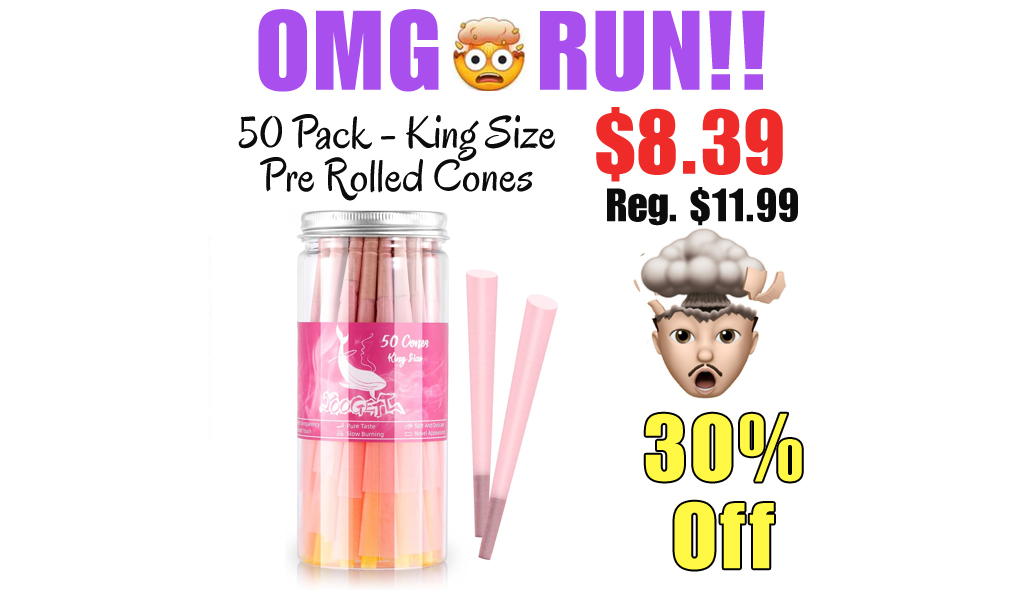 50 Pack - King Size Pre Rolled Cones Only $8.39 Shipped on Amazon (Regularly $11.99)