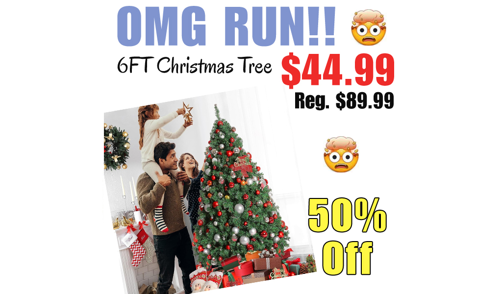 6FT Christmas Tree Only $44.99 Shipped on Amazon (Regularly $89.99)