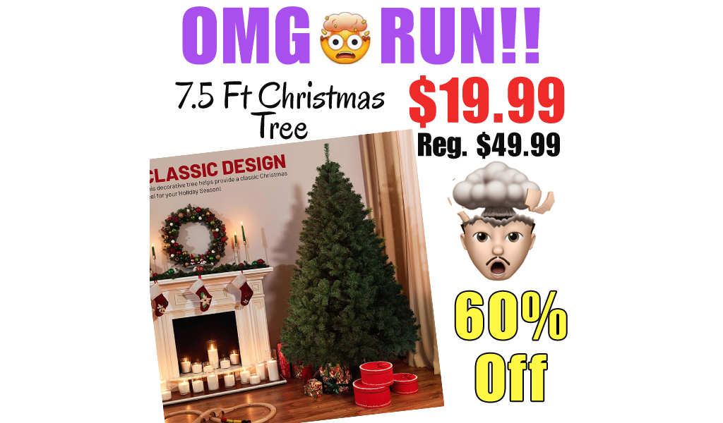 7.5 Ft Christmas Tree Only $19.99 Shipped on Amazon (Regularly $49.99)
