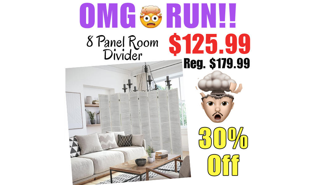 8 Panel Room Divider Only $125.99 Shipped on Amazon (Regularly $179.99)
