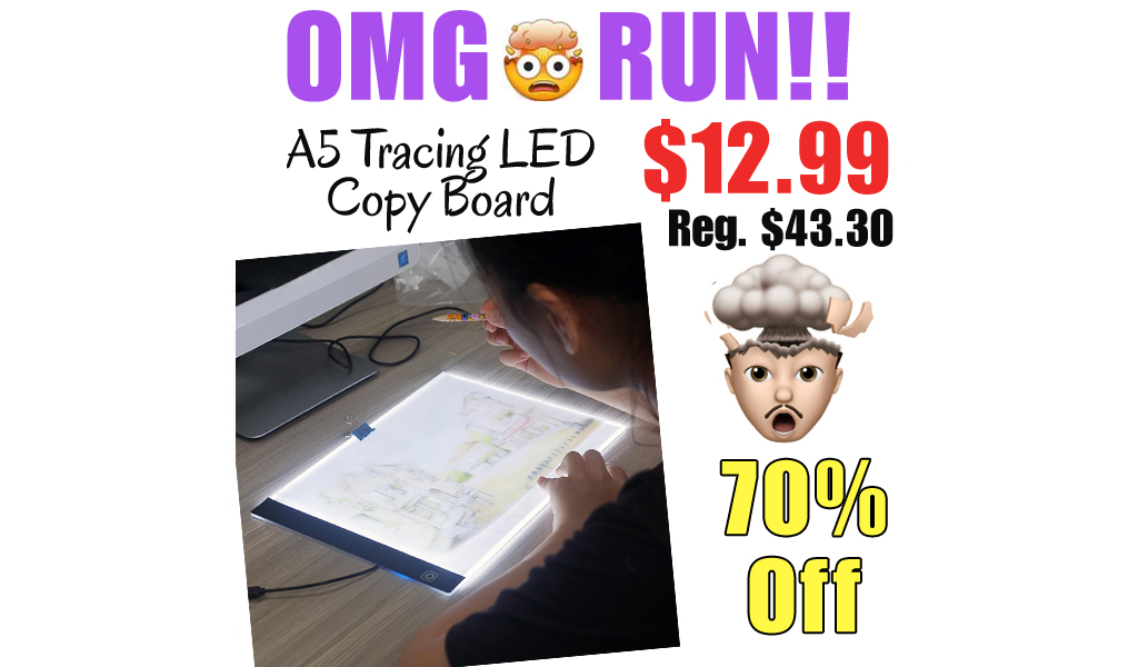 A5 Tracing LED Copy Board Only $12.99 Shipped on Amazon (Regularly $43.30)