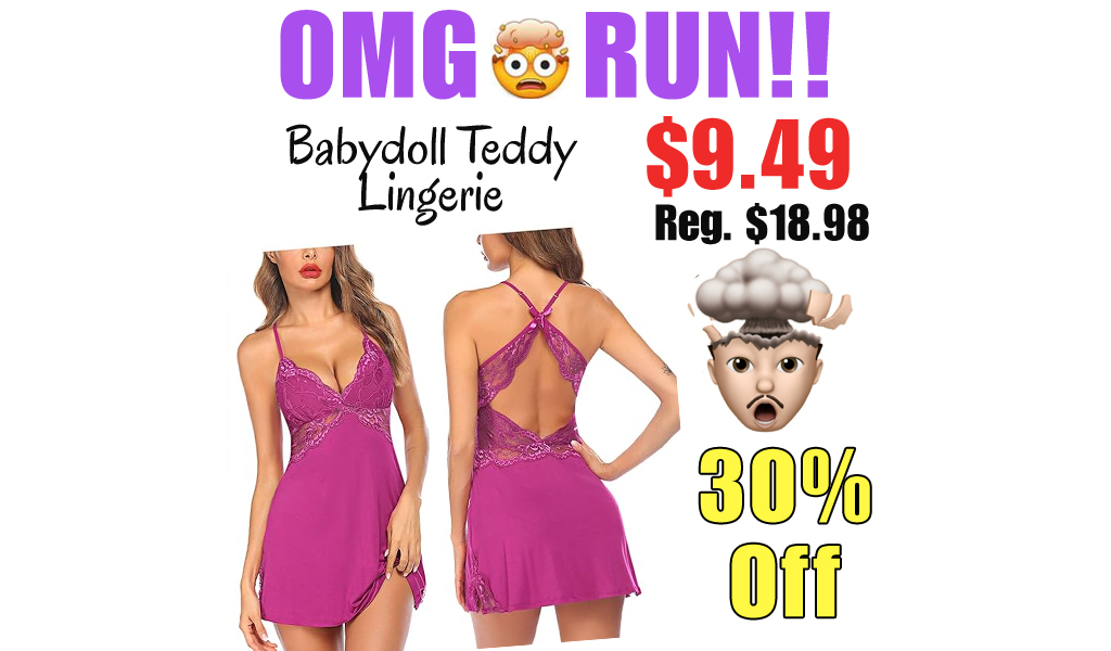 Babydoll Teddy Lingerie Only $9.49 Shipped on Amazon (Regularly $18.98)