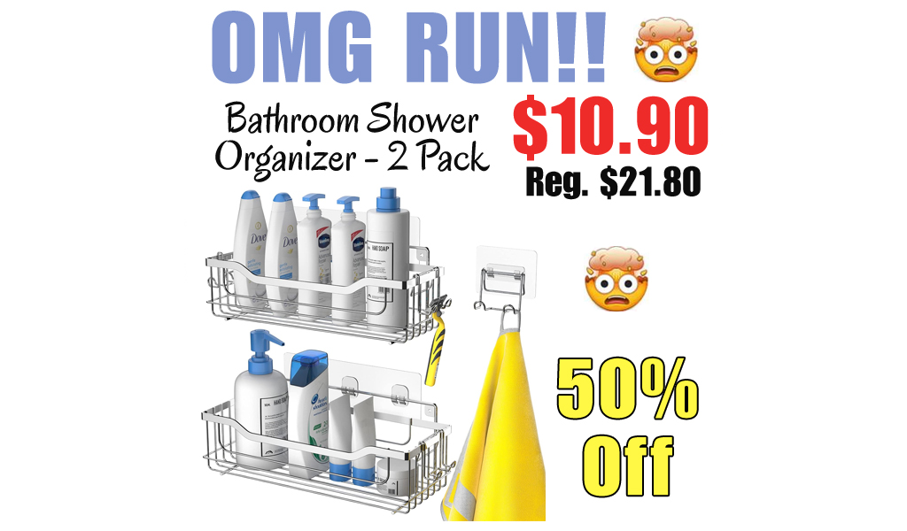 Bathroom Shower Organizer - 2 Pack Only $10.90 Shipped on Amazon (Regularly $21.80)