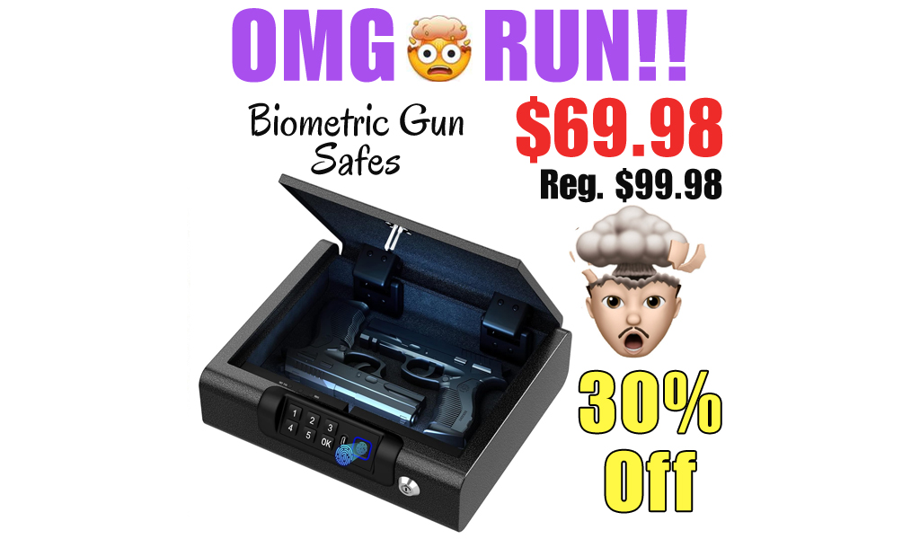 Biometric Gun Safes Only $69.98 Shipped on Amazon (Regularly $99.98)