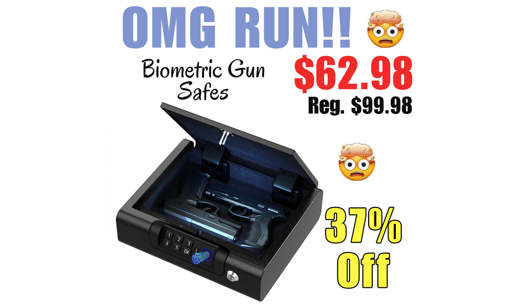 Biometric Gun Safes Only $62.98 Shipped on Amazon (Regularly $99.98)