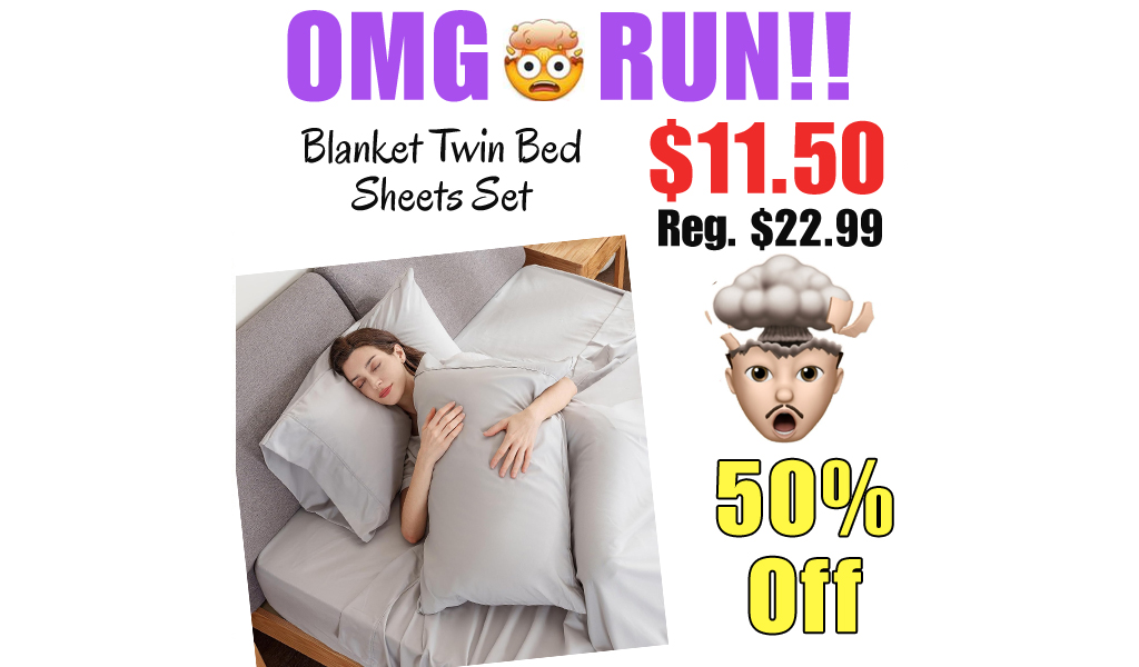 Blanket Twin Bed Sheets Set Only $11.50 Shipped on Amazon (Regularly $22.99)