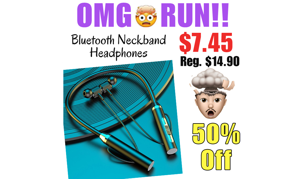 Bluetooth Neckband Headphones Only $7.45 Shipped on Amazon (Regularly $14.90)
