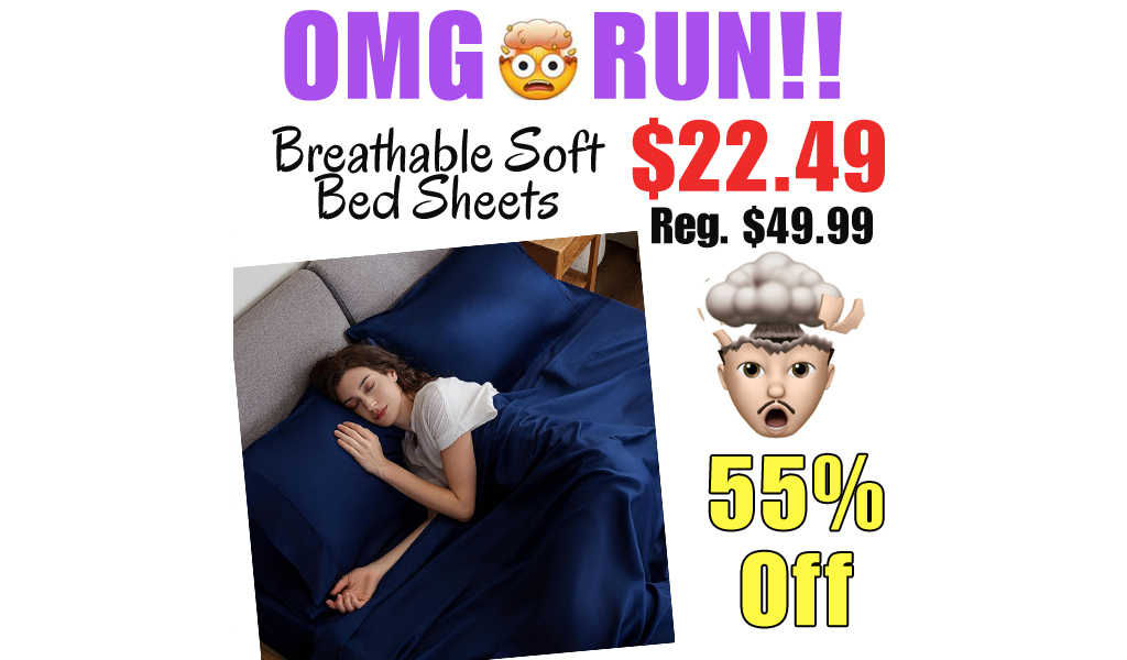 Breathable Soft Bed Sheets Only $22.49 Shipped on Amazon (Regularly $49.99)