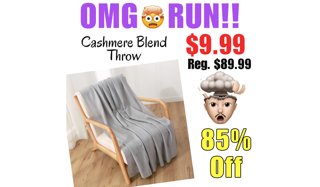 Cashmere Blend Throw Only $9.99 Shipped on Amazon (Regularly $89.99)