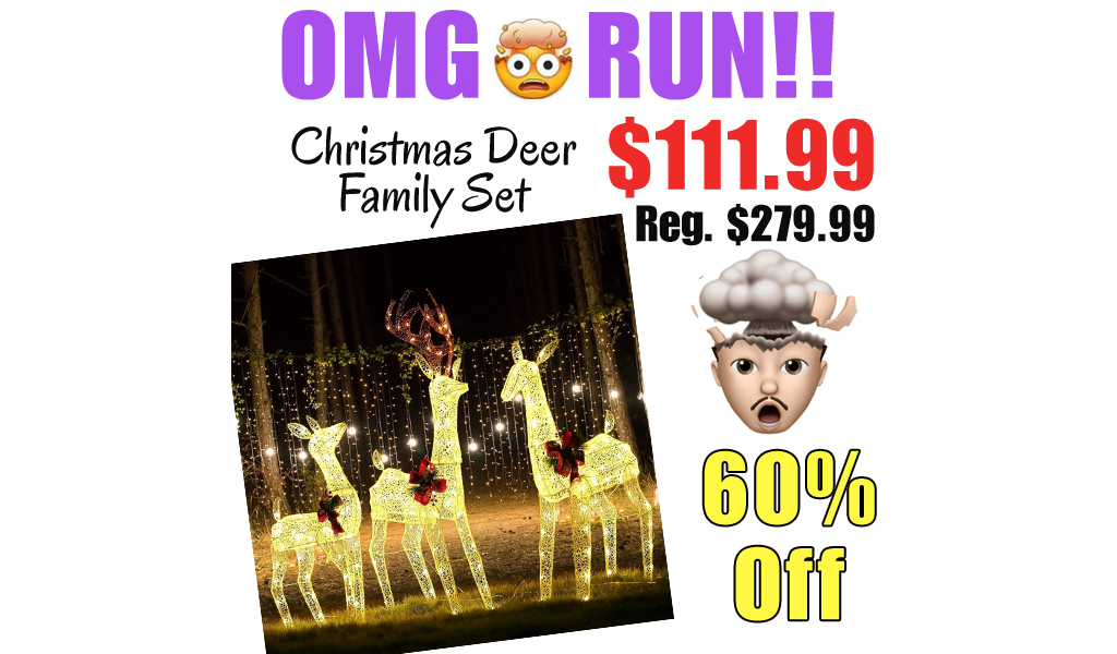 Christmas Deer Family Set Only $111.99 Shipped on Amazon (Regularly $279.99)